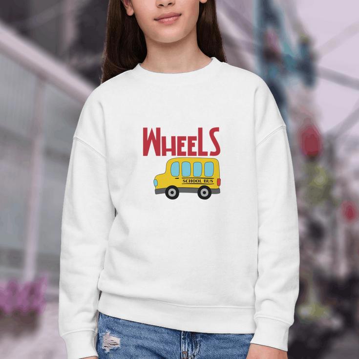 Wheels On The Bus Kids Back To School Youth Crewneck Sweatshirt