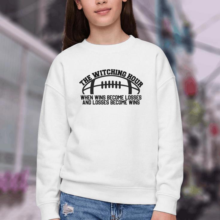 The Witching Hour When Wins Become Losses Baseball Premium Tri-Blend Youth Crewneck Sweatshirt The Witching Hour When Wins Become Losses Baseball Premium Tri-Blend Youth Crewneck Sweatshirt