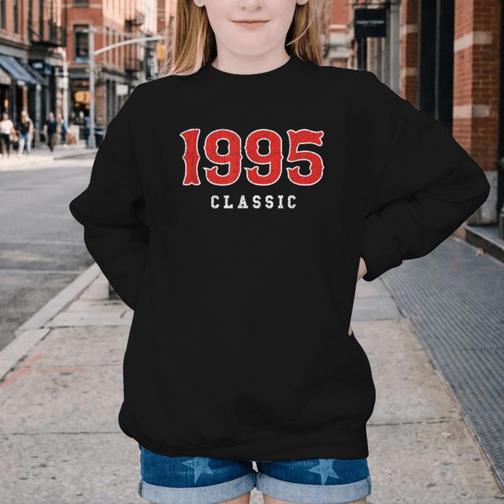 30 Year Old 1995 Classic Baseball Fan 30th Birthday Youth Crewneck Sweatshirt 30 Year Old 1995 Classic Baseball Fan 30th Birthday Youth Crewneck Sweatshirt