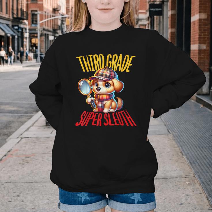 3rd Grade Super Sleuth Dog Detective Back To School Kids Youth Crewneck Sweatshirt 3rd Grade Super Sleuth Dog Detective Back To School Kids Youth Crewneck Sweatshirt