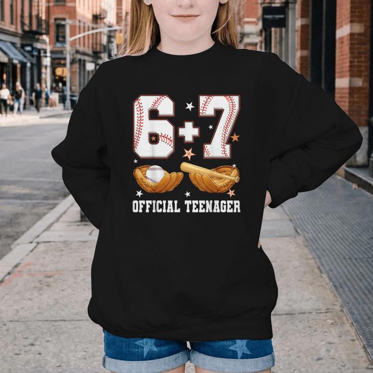 67 13 Year Old Official Teenager Baseball Boy 13th Birthday Youth Crewneck Sweatshirt 67 13 Year Old Official Teenager Baseball Boy 13th Birthday Youth Crewneck Sweatshirt