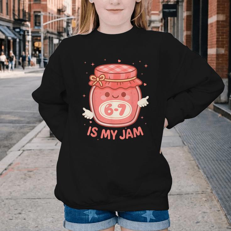 67 Is My Jam Back To School Girls Kids Cute 6 7 Meme Youth Crewneck Sweatshirt 67 Is My Jam Back To School Girls Kids Cute 6 7 Meme Youth Crewneck Sweatshirt