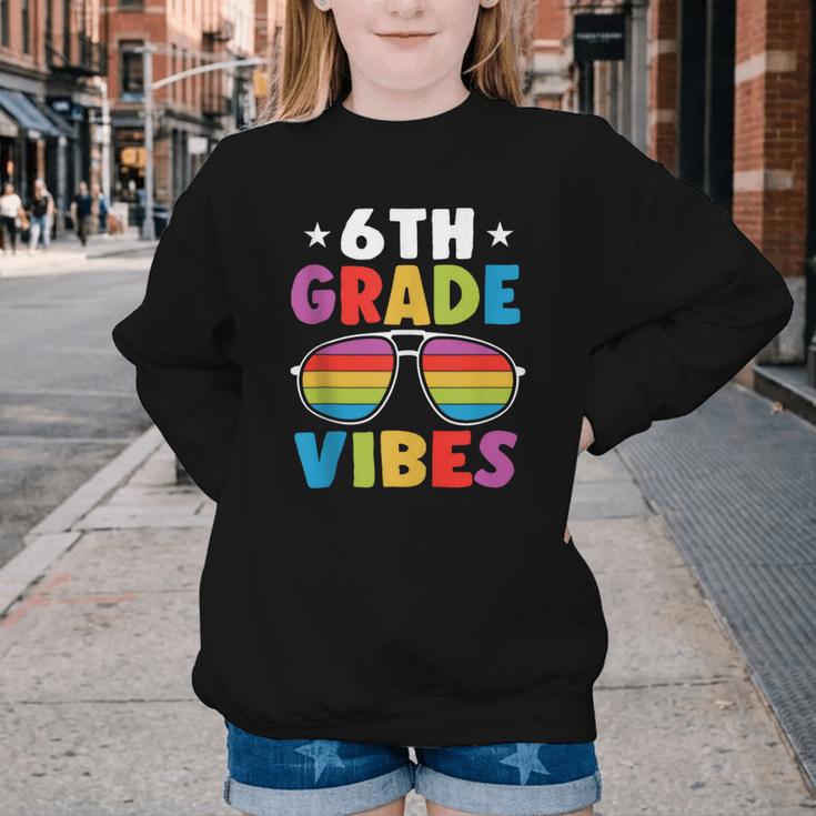 6th Grade Back To School Sunglasses Vibes Retro First Day Youth Crewneck Sweatshirt 6th Grade Back To School Sunglasses Vibes Retro First Day Youth Crewneck Sweatshirt