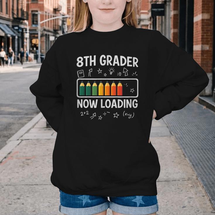 8th Grader Now Loading 8th Grade Back To School T-Shirt Youth Crewneck Sweatshirt 8th Grader Now Loading 8th Grade Back To School T-Shirt Youth Crewneck Sweatshirt