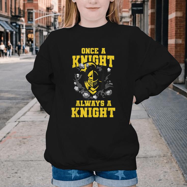Always A Knight Back To School Spirit GY Youth Crewneck Sweatshirt