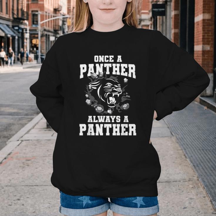 Always A Panther Back To School Spirit Youth Crewneck Sweatshirt