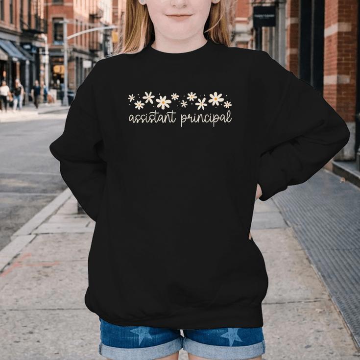 Assistant Principal Appreciation Flower Daisy Back To School Youth Crewneck Sweatshirt Assistant Principal Appreciation Flower Daisy Back To School Youth Crewneck Sweatshirt
