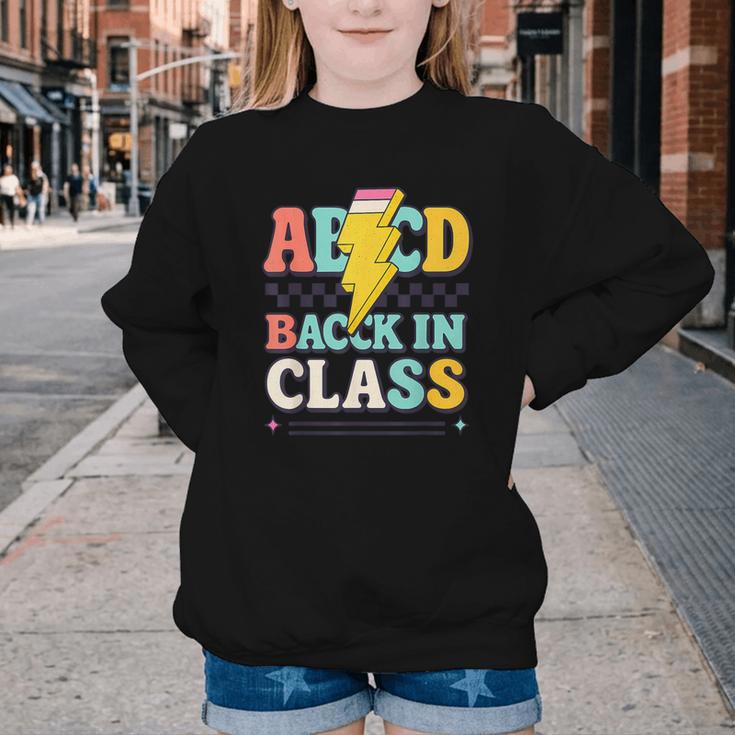 Back To School ABCD Back In Class Youth Crewneck Sweatshirt Back To School ABCD Back In Class Youth Crewneck Sweatshirt