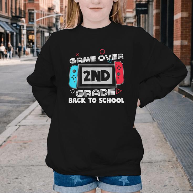 Back To School Game Over 2nd Grade Gamer Kids Boys Youth Crewneck Sweatshirt Back To School Game Over 2nd Grade Gamer Kids Boys Youth Crewneck Sweatshirt