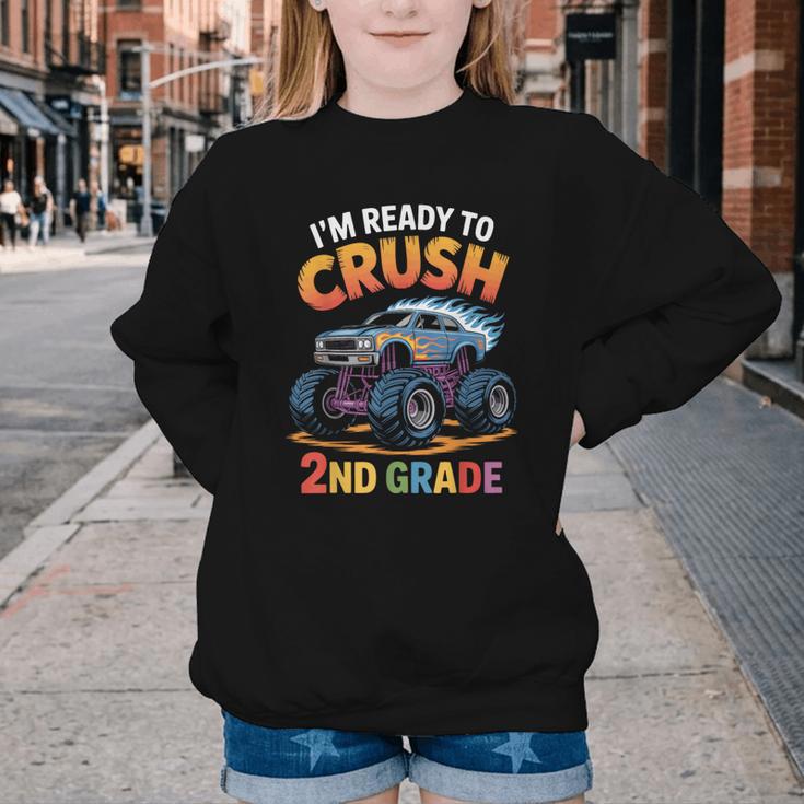 Back To School I'm Ready To Crush 2nd Grade Youth Crewneck Sweatshirt Back To School I'm Ready To Crush 2nd Grade Youth Crewneck Sweatshirt