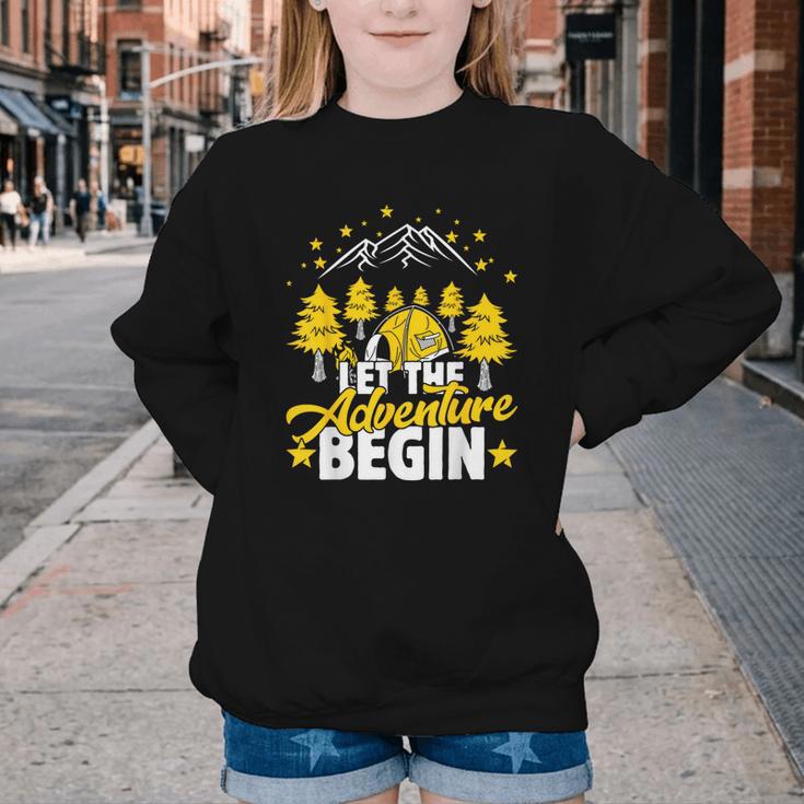 Back To School Mode Let The Adventure Begin Youth Crewneck Sweatshirt