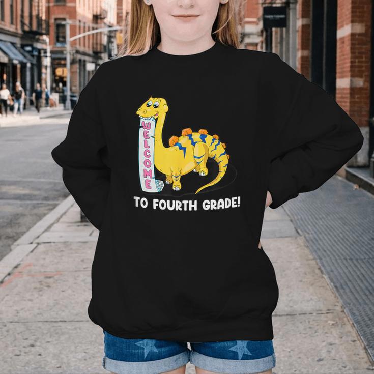 Back To School Welcome To Fourth Grade Youth Crewneck Sweatshirt Back To School Welcome To Fourth Grade Youth Crewneck Sweatshirt