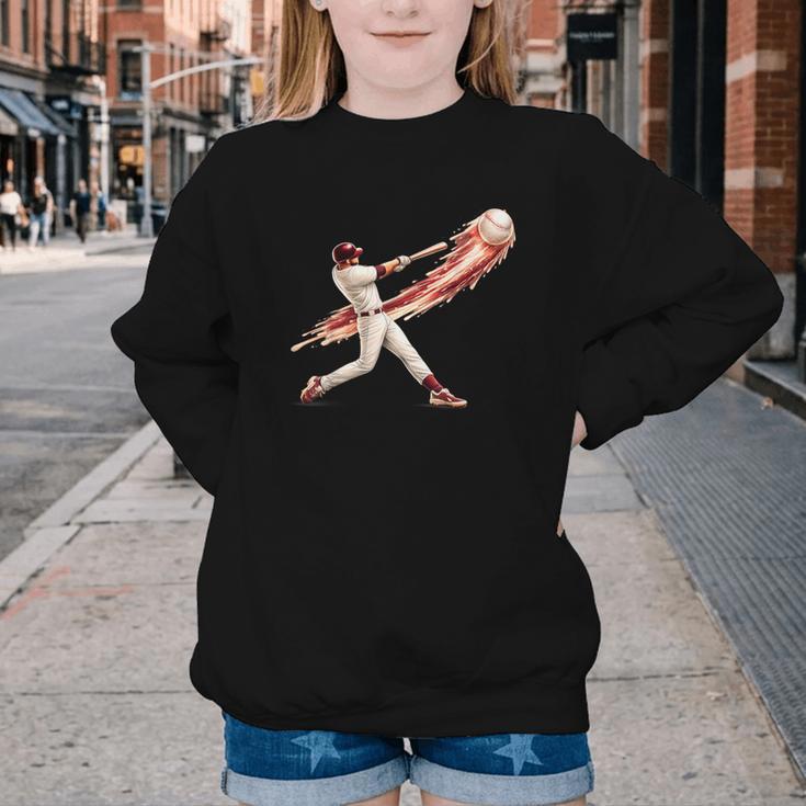 Baseball Drip Team For Boys And Girls Ice Cream Cool Youth Crewneck Sweatshirt Baseball Drip Team For Boys And Girls Ice Cream Cool Youth Crewneck Sweatshirt