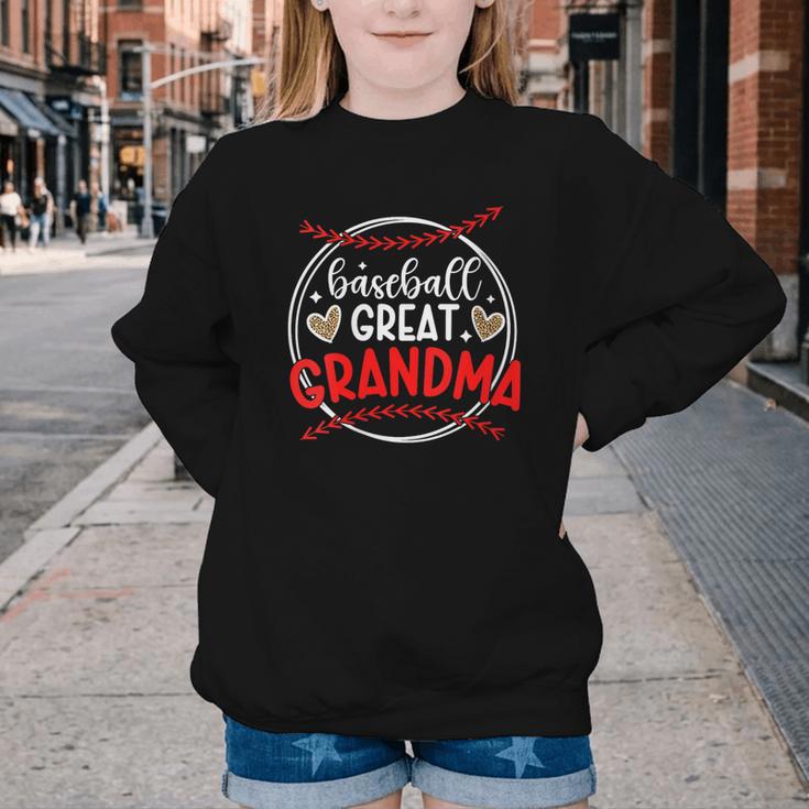 Baseball Great Grandma Of A Baseball Player Great Grandma Youth Crewneck Sweatshirt Baseball Great Grandma Of A Baseball Player Great Grandma Youth Crewneck Sweatshirt