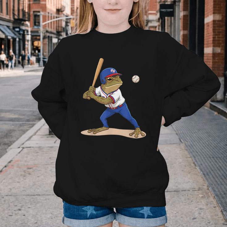 Baseball Puerto Rico Patriotic Flag Boricua Baseball Player Youth Crewneck Sweatshirt Baseball Puerto Rico Patriotic Flag Boricua Baseball Player Youth Crewneck Sweatshirt