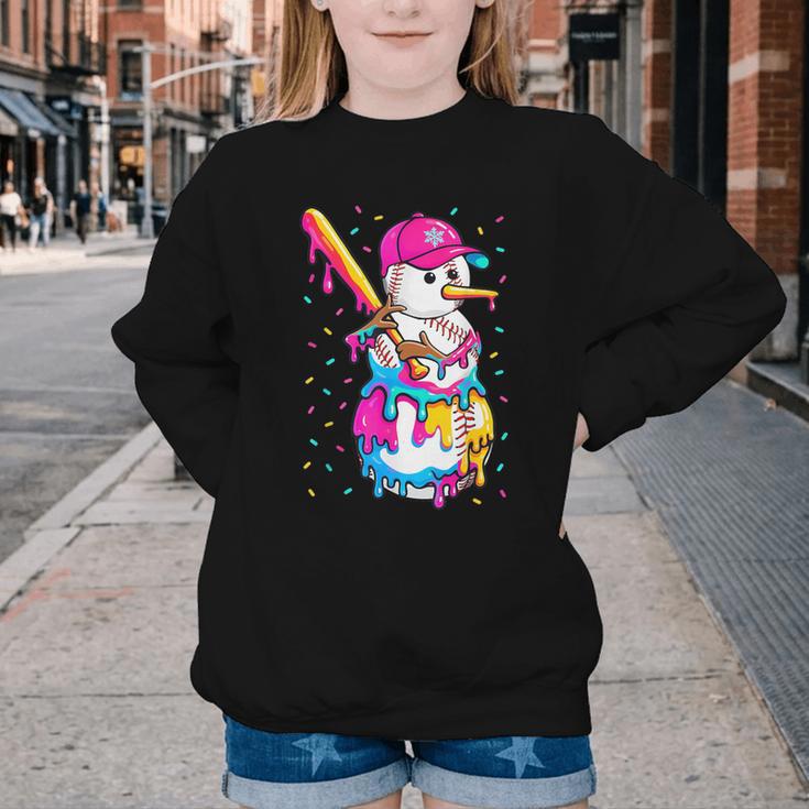 Baseball Snowman Drip Christmas Baseball Boys Men Kids Youth Crewneck Sweatshirt Baseball Snowman Drip Christmas Baseball Boys Men Kids Youth Crewneck Sweatshirt