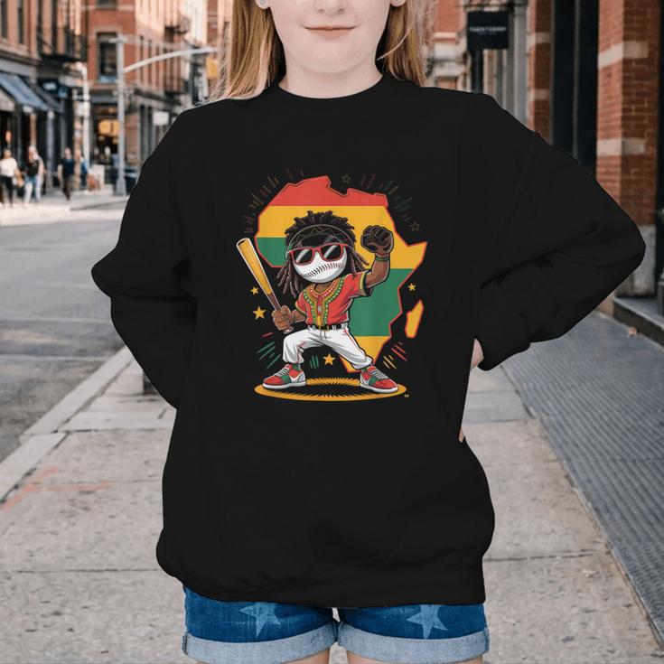 Baseball History Month For Boys Youth Crewneck Sweatshirt Baseball History Month For Boys Youth Crewneck Sweatshirt