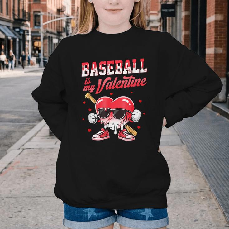 Baseball Is My Valentine Shirt Heart Drip Baseball Lovers Youth Crewneck Sweatshirt Baseball Is My Valentine Shirt Heart Drip Baseball Lovers Youth Crewneck Sweatshirt