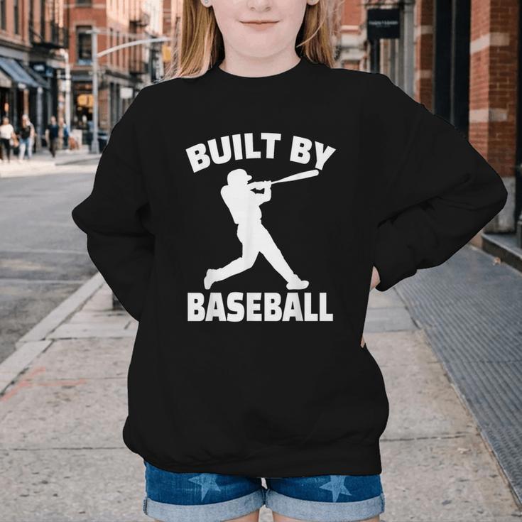 Built By Baseball Baseball For Men Women Boys Players Youth Crewneck Sweatshirt Built By Baseball Baseball For Men Women Boys Players Youth Crewneck Sweatshirt