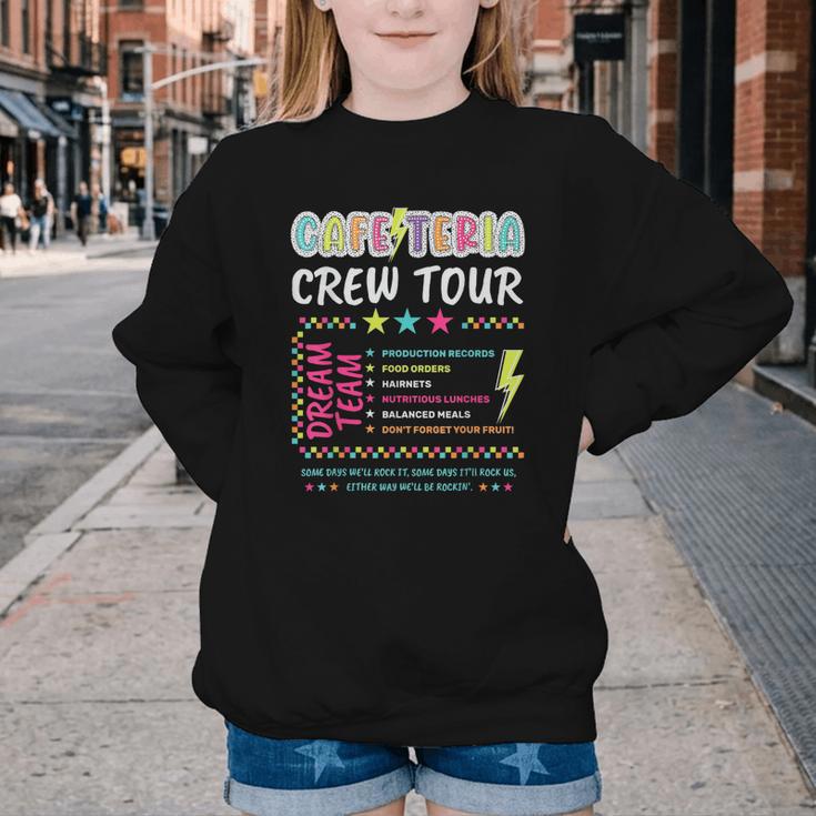 Cafeteria Crew Tour Lunch Lady Dream Team Back To School Youth Crewneck Sweatshirt Cafeteria Crew Tour Lunch Lady Dream Team Back To School Youth Crewneck Sweatshirt