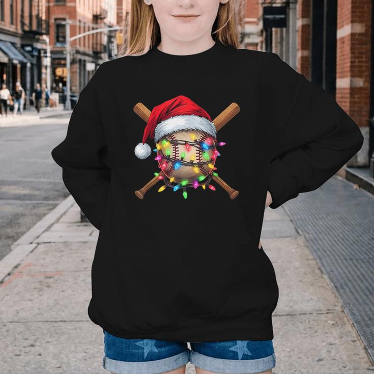 Christmas Baseball Pajama Santa For Men Boys Girls Kids Xmas Youth Crewneck Sweatshirt Christmas Baseball Pajama Santa For Men Boys Girls Kids Xmas Youth Crewneck Sweatshirt