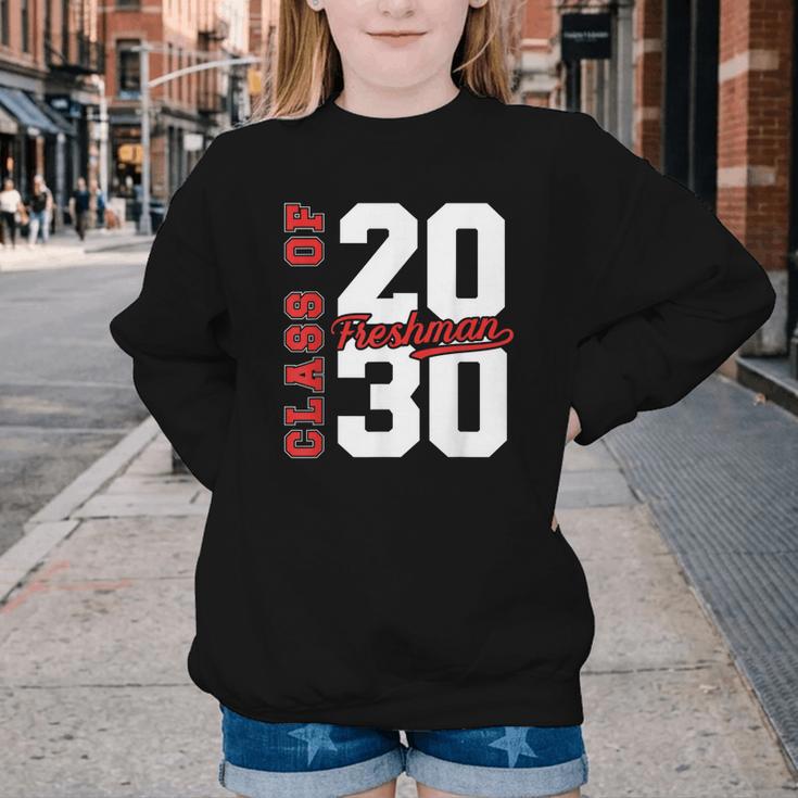 Class Of 2030 Freshman 2030 Back To School Youth Crewneck Sweatshirt Class Of 2030 Freshman 2030 Back To School Youth Crewneck Sweatshirt