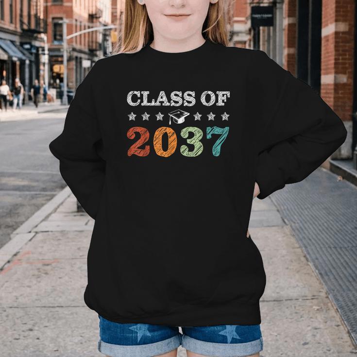 Class Of 2037 Grow With Me Back To School Pre-K 12th Grade Youth Crewneck Sweatshirt Class Of 2037 Grow With Me Back To School Pre-K 12th Grade Youth Crewneck Sweatshirt