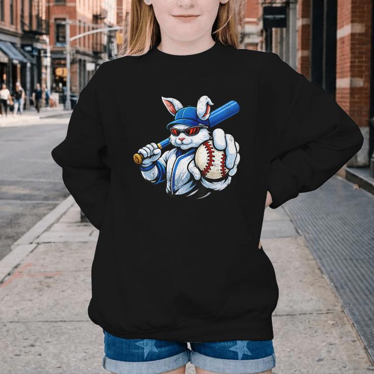 Cool Rabbit Baseball Easter Men Boy Toddler Kid Youth Crewneck Sweatshirt Cool Rabbit Baseball Easter Men Boy Toddler Kid Youth Crewneck Sweatshirt
