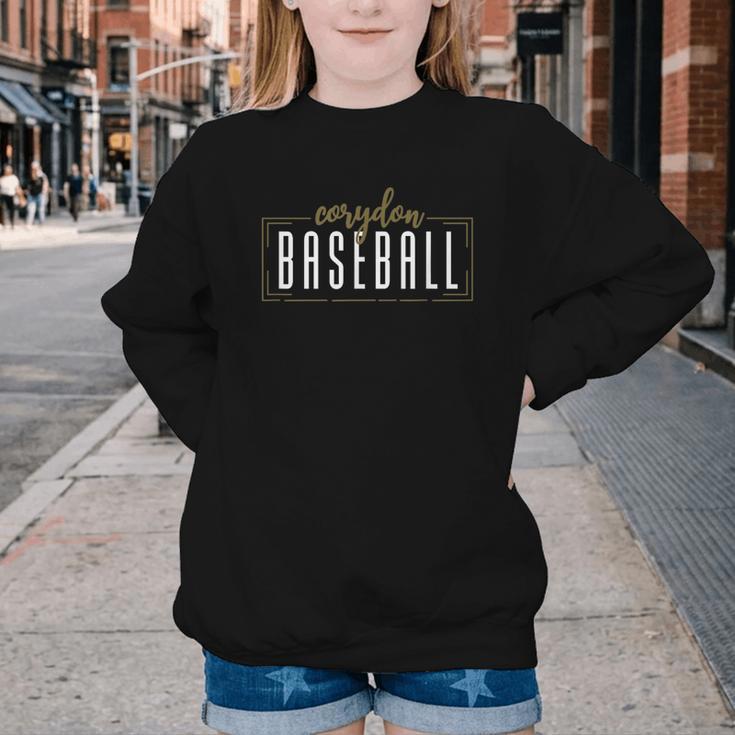 Corydon Baseball School Spirit Indiana Youth Crewneck Sweatshirt Corydon Baseball School Spirit Indiana Youth Crewneck Sweatshirt