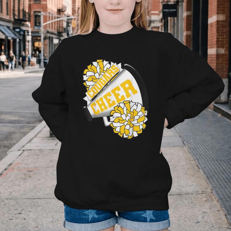Cougars Cheer Back To School Cheerleading Spirit GY Youth Crewneck Sweatshirt Cougars Cheer Back To School Cheerleading Spirit GY Youth Crewneck Sweatshirt