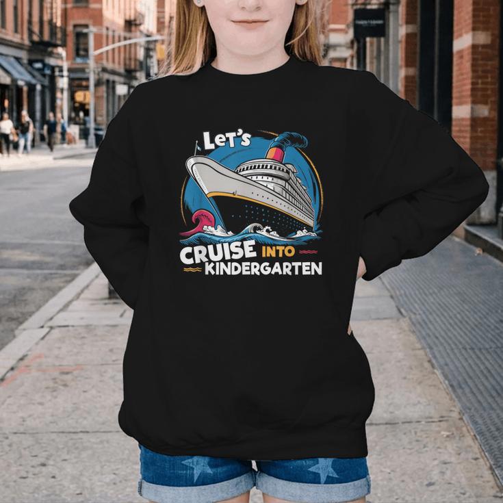 Cruise Ship Kindergarten Back To School Boys Girls Kids Youth Crewneck Sweatshirt Cruise Ship Kindergarten Back To School Boys Girls Kids Youth Crewneck Sweatshirt
