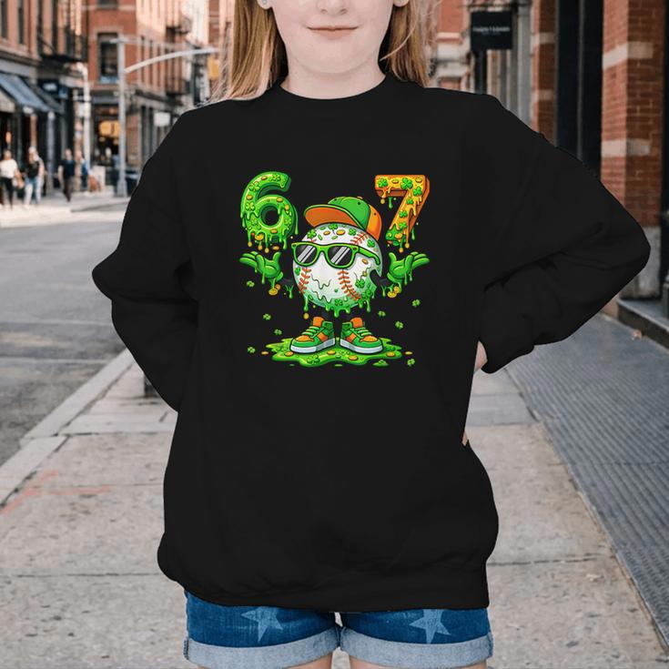 Drip Baseball Irish Shamrock St Patricks Men Boy Kid Youth Crewneck Sweatshirt Drip Baseball Irish Shamrock St Patricks Men Boy Kid Youth Crewneck Sweatshirt