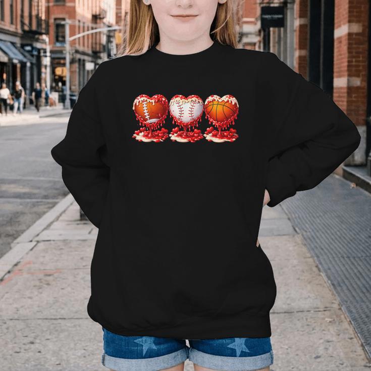 Drip Valentines Day Basketball Baseball Football Boy Men Kid Youth Crewneck Sweatshirt Drip Valentines Day Basketball Baseball Football Boy Men Kid Youth Crewneck Sweatshirt