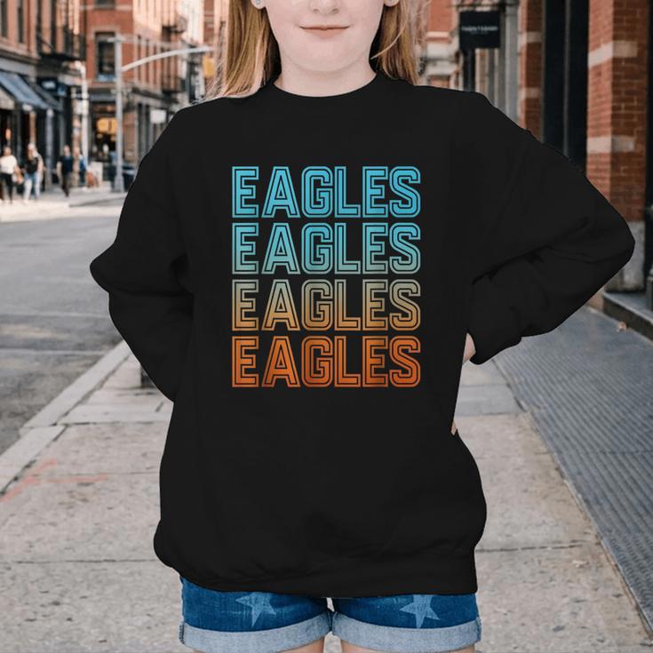 Eagle Mascot Back To School Spirit Kids Boys Girls Men Women Youth Crewneck Sweatshirt Eagle Mascot Back To School Spirit Kids Boys Girls Men Women Youth Crewneck Sweatshirt