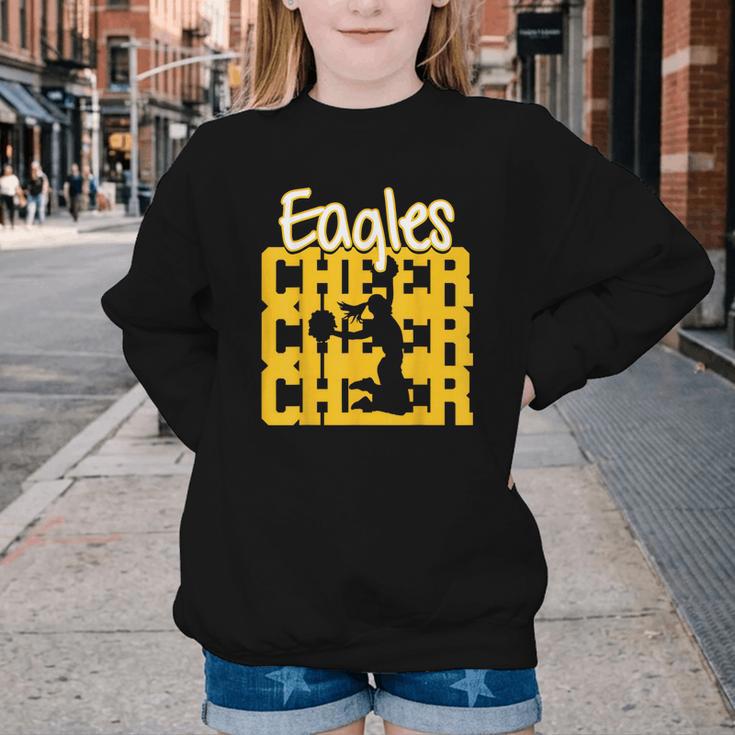 Eagles Cheer Back To School Cheerleading Spirit GY Youth Crewneck Sweatshirt Eagles Cheer Back To School Cheerleading Spirit GY Youth Crewneck Sweatshirt
