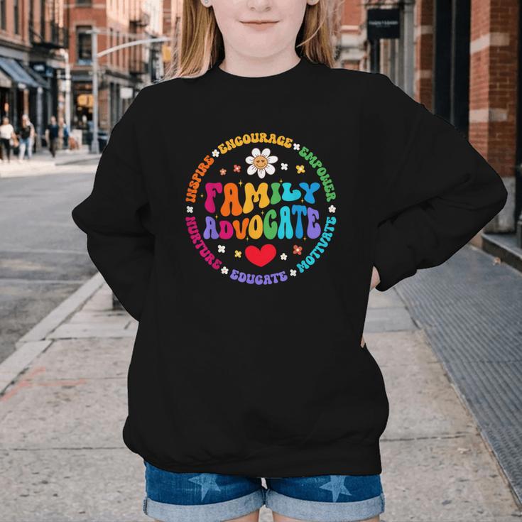 Family Advocate Appreciation Week Back To School PTO Youth Crewneck Sweatshirt Family Advocate Appreciation Week Back To School PTO Youth Crewneck Sweatshirt