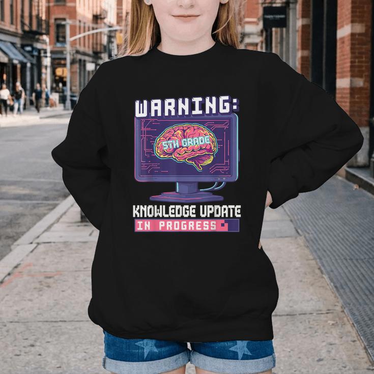 Fifth Grade Back To School Shirts Kids Girls Boys Computers Youth Crewneck Sweatshirt