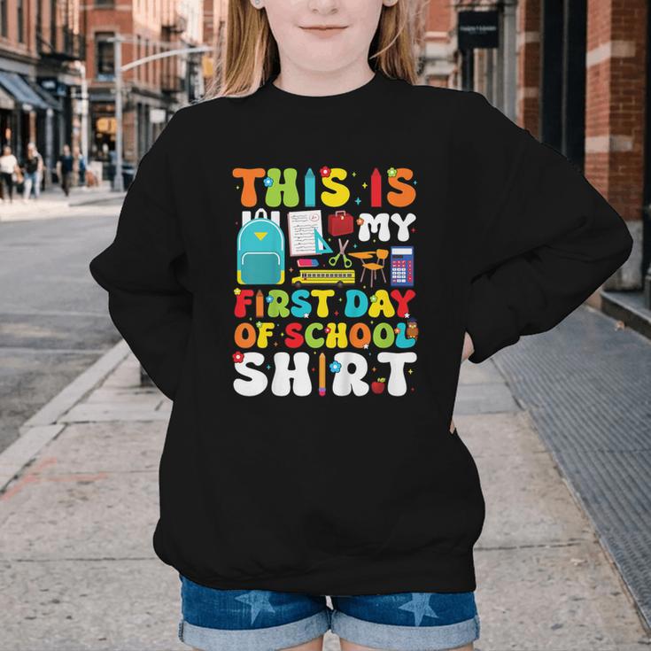 First Day Of School Shirt Boys Girls Back To School Youth Crewneck Sweatshirt First Day Of School Shirt Boys Girls Back To School Youth Crewneck Sweatshirt
