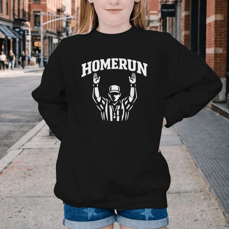 Football Referee Tee Touchdown Baseball Homerun Youth Crewneck Sweatshirt Football Referee Tee Touchdown Baseball Homerun Youth Crewneck Sweatshirt