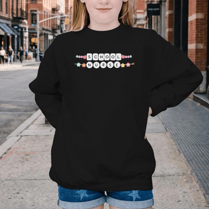 Friendship Bracelet School Nurse Appreciation Back To School Youth Crewneck Sweatshirt Friendship Bracelet School Nurse Appreciation Back To School Youth Crewneck Sweatshirt