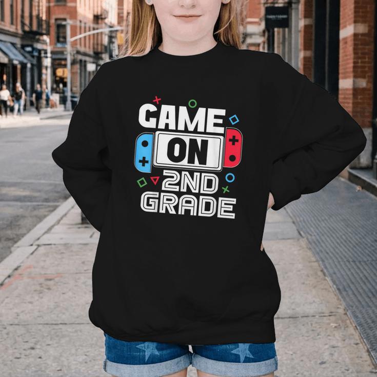 Gamer Back To School Game 2nd Grade Kids Boys Youth Crewneck Sweatshirt Gamer Back To School Game 2nd Grade Kids Boys Youth Crewneck Sweatshirt