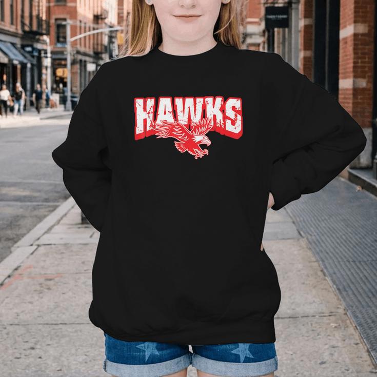 Hawks Back To School Spirit R Youth Crewneck Sweatshirt Hawks Back To School Spirit R Youth Crewneck Sweatshirt