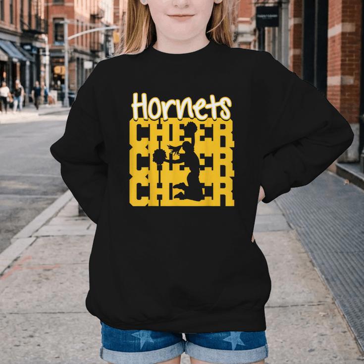 Hornets Cheer Back To School Cheerleading Spirit GY Youth Crewneck Sweatshirt Hornets Cheer Back To School Cheerleading Spirit GY Youth Crewneck Sweatshirt