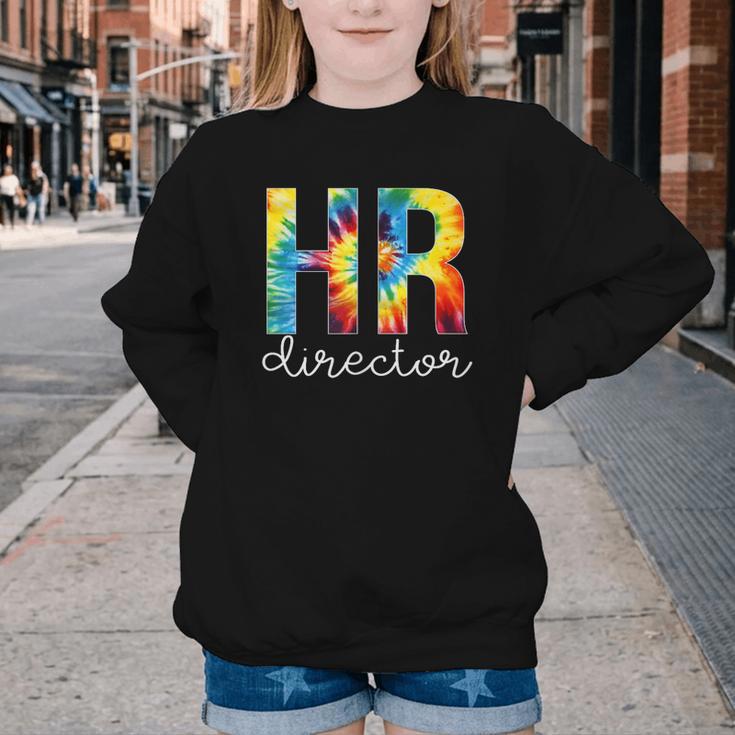 HR Director For Work Tie Dye Back To School Appreciation Day Youth Crewneck Sweatshirt HR Director For Work Tie Dye Back To School Appreciation Day Youth Crewneck Sweatshirt