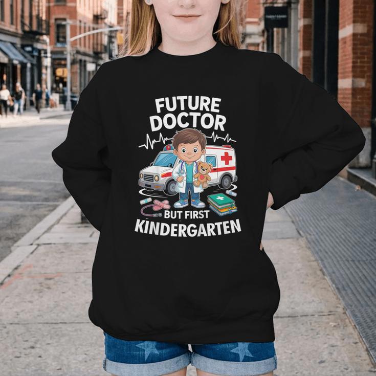 Kids Future Doctor Kindergarten Student Back To School Boy Kids Youth Crewneck Sweatshirt Kids Future Doctor Kindergarten Student Back To School Boy Kids Youth Crewneck Sweatshirt