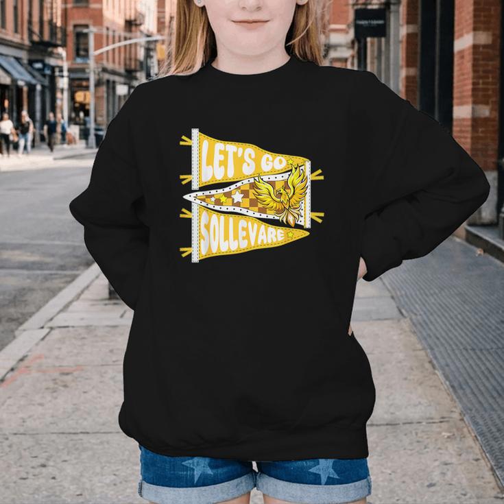 Let's Go Sollevare Uplift Back To School Spirit Youth Crewneck Sweatshirt