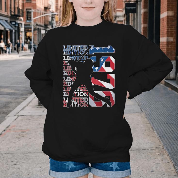 Limited Edition 1976 Baseball 50TH Birthday Youth Crewneck Sweatshirt