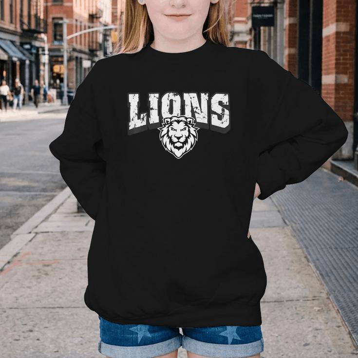 Lions Back To School Spirit Youth Crewneck Sweatshirt