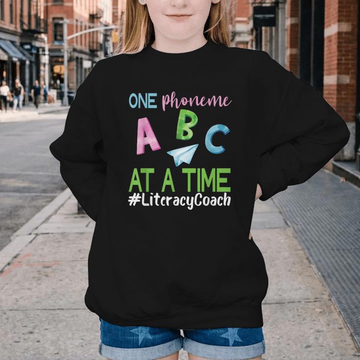 Literacy Coach Phoneme ABC Appreciation Back To School Youth Crewneck Sweatshirt Literacy Coach Phoneme ABC Appreciation Back To School Youth Crewneck Sweatshirt