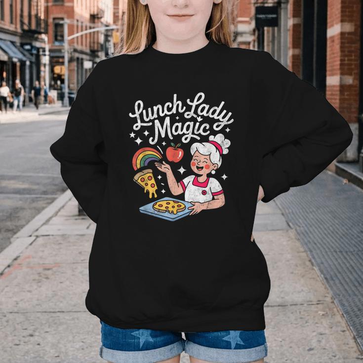 Lunch Lady Magic Cafeteria Worker Back To School Women Girls Youth Crewneck Sweatshirt Lunch Lady Magic Cafeteria Worker Back To School Women Girls Youth Crewneck Sweatshirt